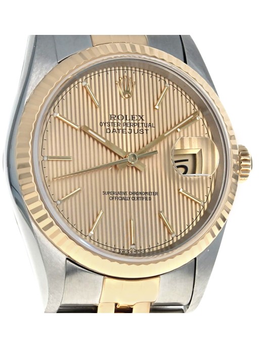 Rolex Datejust 36 Stainless Steel Yellow Gold 16233